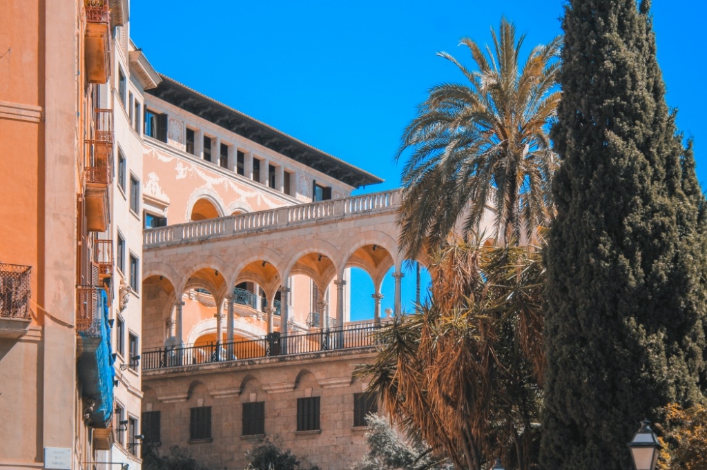 Fachadas del casco antiguo de Palma de Mallorca