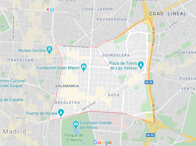 Distrito de Salamanca en Madrid