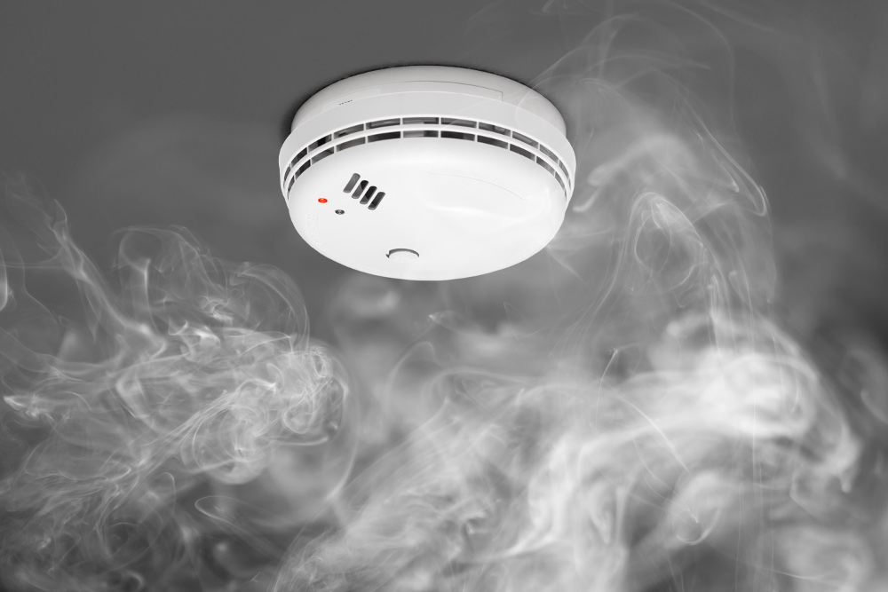 alarma contra incendios detector de humos