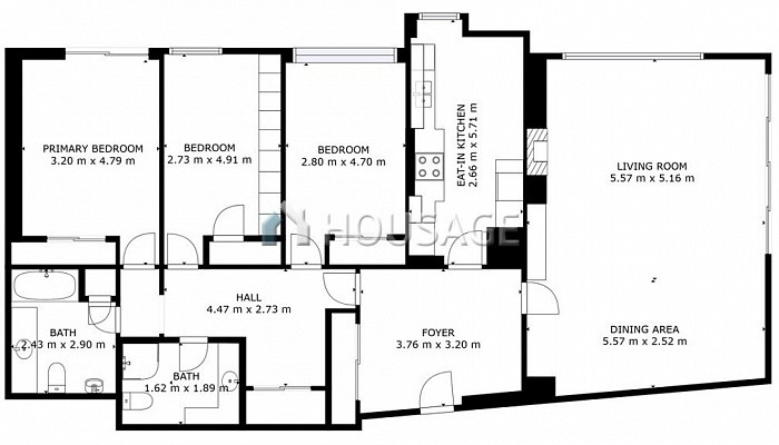 Piso de 3 habitaciones en venta en Madrid, 210 m²