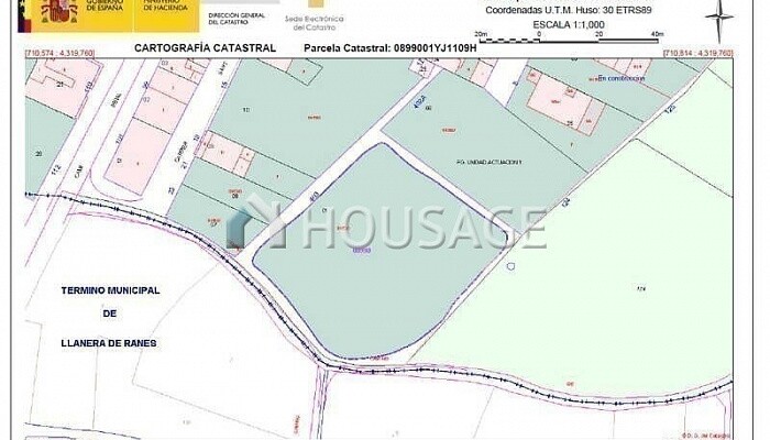 3.716m2-residential Land for Development located on del cuas street (Rotglà i Corberà) for 67.672€