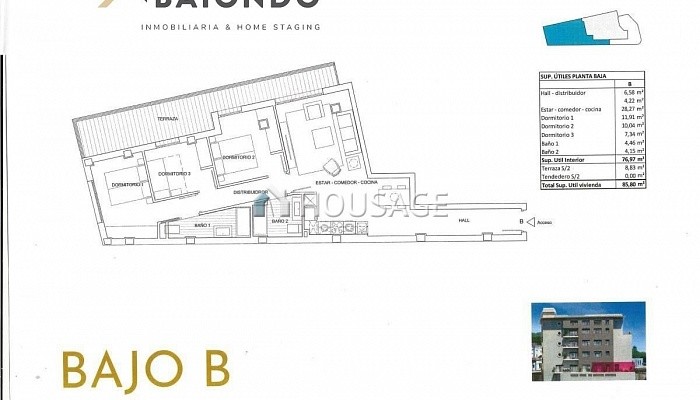 Piso de 2 habitaciones en venta en Eibar, 86 m²