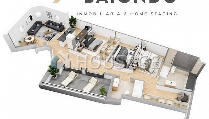 Piso de 3 habitaciones en venta en Eibar, 80 m²